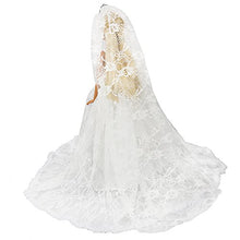 Carica l'immagine nel visualizzatore di Gallery, Miunana Abito Da Sposa Con Velo E Corona Senza Vestito Bianco + + - Ilgrandebazar