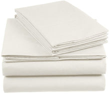 Carica l'immagine nel visualizzatore di Gallery, AmazonBasics 'Everyday' 260 x 220 cm &amp; 2 Federe 50 x 80 cm, Avorio - Ilgrandebazar