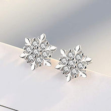 Carica l'immagine nel visualizzatore di Gallery, HAISWET - Orecchini a perno a forma di fiocco neve, in argento Sterling... - Ilgrandebazar