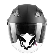 Carica l'immagine nel visualizzatore di Gallery, Westt Jet · Casco Moto Nero Opaco Doppia Visiera M (57-58cm), - Ilgrandebazar