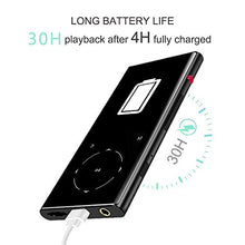 Carica l'immagine nel visualizzatore di Gallery, Walkercam MP-7 8GB Bluetooth 4.1 Lettore MP3 con Pulsante a Nero02