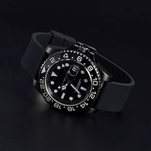 Carica l'immagine nel visualizzatore di Gallery, WOCCI 14mm 18mm 20mm 22mm 24mm Orologi Cinturino in Silicone 20mm, Nero