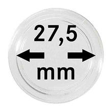 Carica l'immagine nel visualizzatore di Gallery, Capsule per monete 27,5 mm (10 pezzi) [Lindner 2250275], Polistirene qualità... - Ilgrandebazar