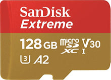 Carica l'immagine nel visualizzatore di Gallery, SanDisk Extreme Scheda di Memoria microSDXC da 128 GB e adattatore SD 128