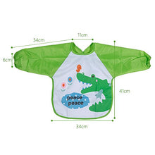 Carica l'immagine nel visualizzatore di Gallery, Lictin Set di 6 bib bavaglini manica lunga impermeabile con Multicolore - Ilgrandebazar