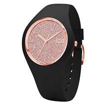Carica l'immagine nel visualizzatore di Gallery, Ice-Watch - Ice Glitter Black Rose-Gold - Orologio Nero Da Donna Con Small - Ilgrandebazar