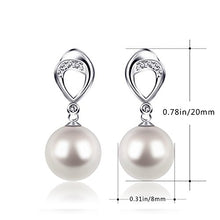 Carica l'immagine nel visualizzatore di Gallery, Perla Orecchini Argento 925 D.Perlla Donne D'acqua Dolce Coltivate a... - Ilgrandebazar