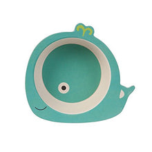 Carica l'immagine nel visualizzatore di Gallery, BIOZOYG Set da Cucina in bambù per Bambini 5 Pezzi Motivo: Balena I - Ilgrandebazar
