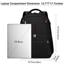 Carica l'immagine nel visualizzatore di Gallery, Zaino Porta PC Uomo per Portatile 15.6 Pollici Nero