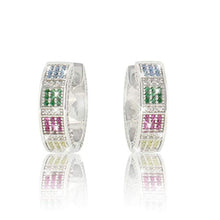 Carica l'immagine nel visualizzatore di Gallery, PAVEL'S Orecchini da donna colorati RAINBOW ARCOBALENO hoops realizzati in... - Ilgrandebazar
