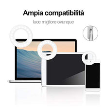 Carica l'immagine nel visualizzatore di Gallery, QcoQce Selfie Ring Light, 3 Tipi di Luminosità 40 LED Light BIANCA