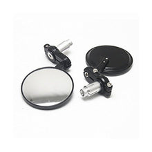 Carica l'immagine nel visualizzatore di Gallery, KKmoon 22mm Black Motorcycle Round 7/8"Bar End Rearview Side Specchi per... - Ilgrandebazar