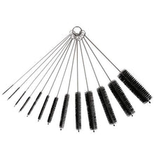 Carica l'immagine nel visualizzatore di Gallery, Vicloon Spazzola Bottiglia,13 Pezzi Set di Nylon Tube per Nero