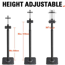 Carica l'immagine nel visualizzatore di Gallery, Eono By Amazon - Supporti Casse Acustiche Altezza Regolabile, Altoparlanti...
