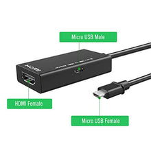Carica l'immagine nel visualizzatore di Gallery, Convertitore Micro USB a HDMI, Adattatore Cavo da MHL a HDMI con Uscita Nero - Ilgrandebazar