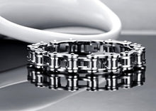 Carica l'immagine nel visualizzatore di Gallery, SAGA GIOIELLI BRACCIALE UOMO CATENA MOTOCICLISTA MOTO