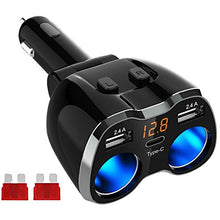 Carica l'immagine nel visualizzatore di Gallery, Caricabatteria da Auto Accendino Accendisigari USB Splitter, Adattatore... - Ilgrandebazar