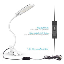Carica l'immagine nel visualizzatore di Gallery, OxyLED Lampada da scrivania con 24 luci T34 White Clip Table Lamp - Ilgrandebazar