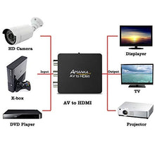 Carica l'immagine nel visualizzatore di Gallery, AMANKA Mini AV a HDMI Convertitore Adattatore,1080P Composito RCA a