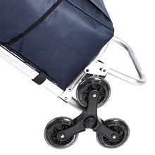 Carica l'immagine nel visualizzatore di Gallery, AmazonBasics 3 - Carrello portaspesa con 3 ruote, manici in Blue Navy