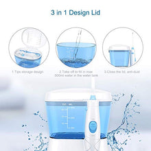 Carica l'immagine nel visualizzatore di Gallery, Idropulsore Dentale Professionale,TUREWELL Irrigatore Orale Getto Bianco
