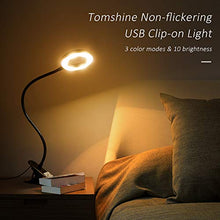 Carica l'immagine nel visualizzatore di Gallery, Lampada con Pinza,Tomshine LED da Tavolo a Clip Collo Flessibile... - Ilgrandebazar