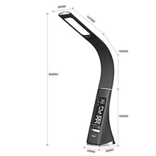 Carica l'immagine nel visualizzatore di Gallery, WILIT U2 5W Lampada da tavolo LED, scrivania con schermo Nero - Ilgrandebazar