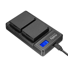 Carica l'immagine nel visualizzatore di Gallery, Miady, set di 2 batterie LP-E10 e caricabatterie per fotocamera compatibile...