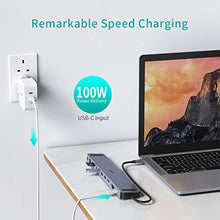 Carica l'immagine nel visualizzatore di Gallery, CHOETECH Hub USB C MacBook PRO 2020, 11 in 1 Docking Station C con 4K...