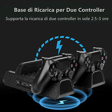 Carica l'immagine nel visualizzatore di Gallery, PS4 Pro/ Slim/ Supporto Verticale con 3 Ventole 2 Stazioni di...