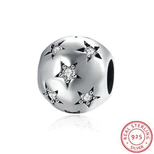 Carica l'immagine nel visualizzatore di Gallery, HMILYDYK, Perlina rotonda in argento Sterling 925 con cristalli bianchi... - Ilgrandebazar