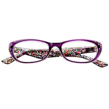Carica l'immagine nel visualizzatore di Gallery, Occhiali da lettura per strass Cat Eye donne 3.50 Strength, Porpora - Ilgrandebazar