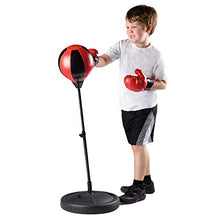 Carica l'immagine nel visualizzatore di Gallery, Toyrific Sacco Boxe Bambino - Bag PRO per Bambini con Guantoni nero