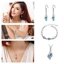 Carica l'immagine nel visualizzatore di Gallery, INTVN Set di Gioielli in Cristallo, Collana Orecchini Bracciali Crystal A - Ilgrandebazar