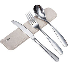 Carica l'immagine nel visualizzatore di Gallery, Lictin Set Posate monoblocco in Acciaio Inossidabile da Beige
