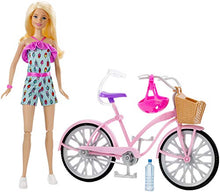 Carica l'immagine nel visualizzatore di Gallery, Barbie- Playset con Bicicletta Bambola Snodata Accessori, Giocattolo per... - Ilgrandebazar