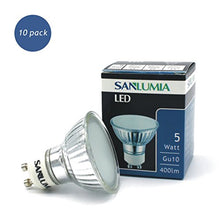 Carica l'immagine nel visualizzatore di Gallery, Sanlumia Lampadine LED GU10 5W, Equivalenti a Alogene Natral White
