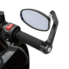Carica l'immagine nel visualizzatore di Gallery, Yizhet 1 coppia Specchietti retrovisori moto nero Universali 7/8" 22mm... - Ilgrandebazar