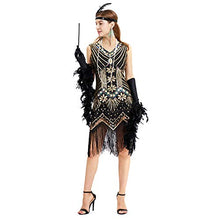 Carica l'immagine nel visualizzatore di Gallery, ShiyiUP Accessori per Flapper Anni '20 Capelli Collana Nero# - Ilgrandebazar