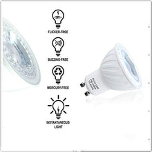 Carica l'immagine nel visualizzatore di Gallery, Lampadine GU10 LED 6W, 60W equivalenti a Gu10 Bianca Freddo