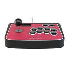 Carica l'immagine nel visualizzatore di Gallery, Lioncast Controller Joystick per Combattimento Arcade Rosso - PC, PS2, PS3