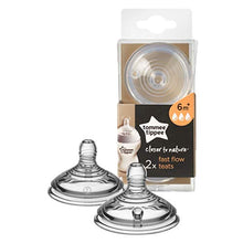 Carica l'immagine nel visualizzatore di Gallery, Tommee Tippee Closer to Nature Tettarelle, Flusso Rapido (2 Pezzi)