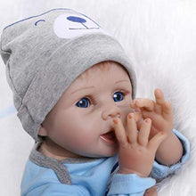 Carica l'immagine nel visualizzatore di Gallery, ZIYIUI 22 Pollici 55 Centimetri Reborn Bambino Bambola Realistico Bambole...