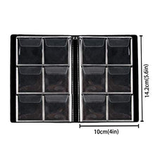 Carica l'immagine nel visualizzatore di Gallery, Dimensioni album moneta (11,5x15,2 cm), 6 Tasche / Pagina (4,5x4,5 Cm Per Griglia)