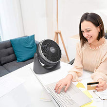 Carica l'immagine nel visualizzatore di Gallery, VOXON Ventilatore da Tavolo, a Parete Turbo con Due 11, Nero