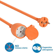 Carica l'immagine nel visualizzatore di Gallery, Electraline 49235 Prolunga Giardino con Avvolgicavo Spina e Presa 40 m