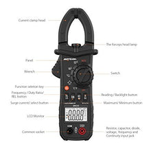 Carica l'immagine nel visualizzatore di Gallery, Meterk Portatile Handheld 6000 Contatori Meter Clamp Digitale NCV B073y162bz - Ilgrandebazar