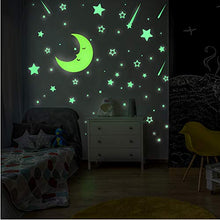 Carica l'immagine nel visualizzatore di Gallery, Stelle Adesive Fluorescenti e Grande Luna | Nuovo Set di 328 Pezzi Stickers...