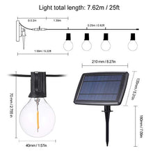 Carica l'immagine nel visualizzatore di Gallery, Catene Luminose Solare,Tomshine 25FT Impermeabile LED G40 Luci da Giardino...