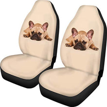 Carica l'immagine nel visualizzatore di Gallery, Showudesigns - Set Completo di coprisedili per Auto, Bulldog francese -2
